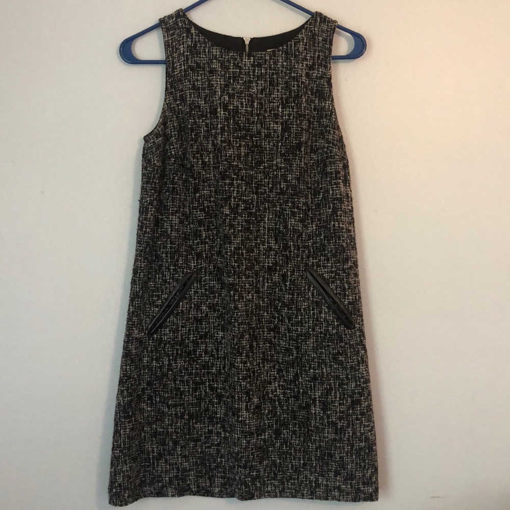 Loft black tweed dress